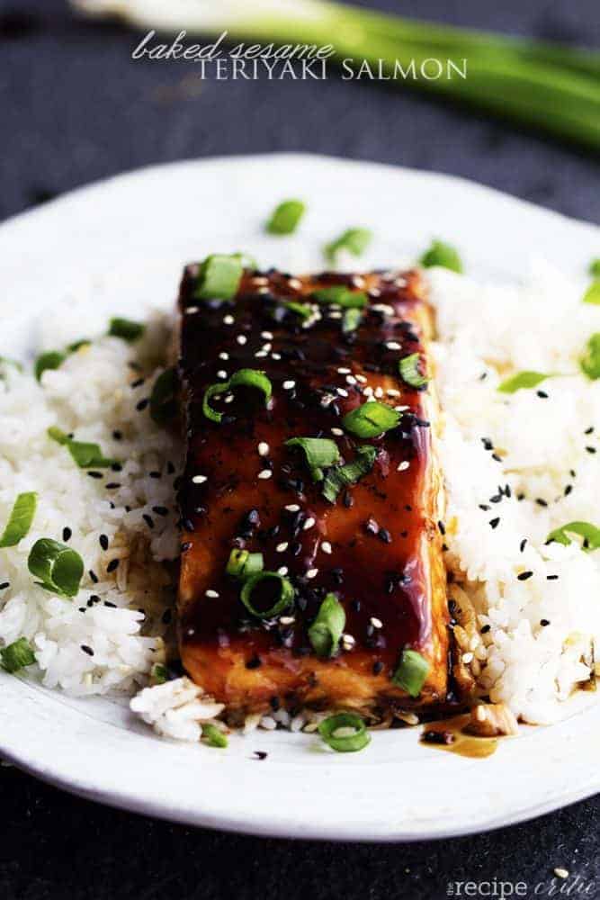 Baked Sesame Teriyaki Salmon is a five star salmon baked with the best homemade sesame teriyaki sauce. This is easily one of the best things that you will eat! baked sesame teriyaki salmon